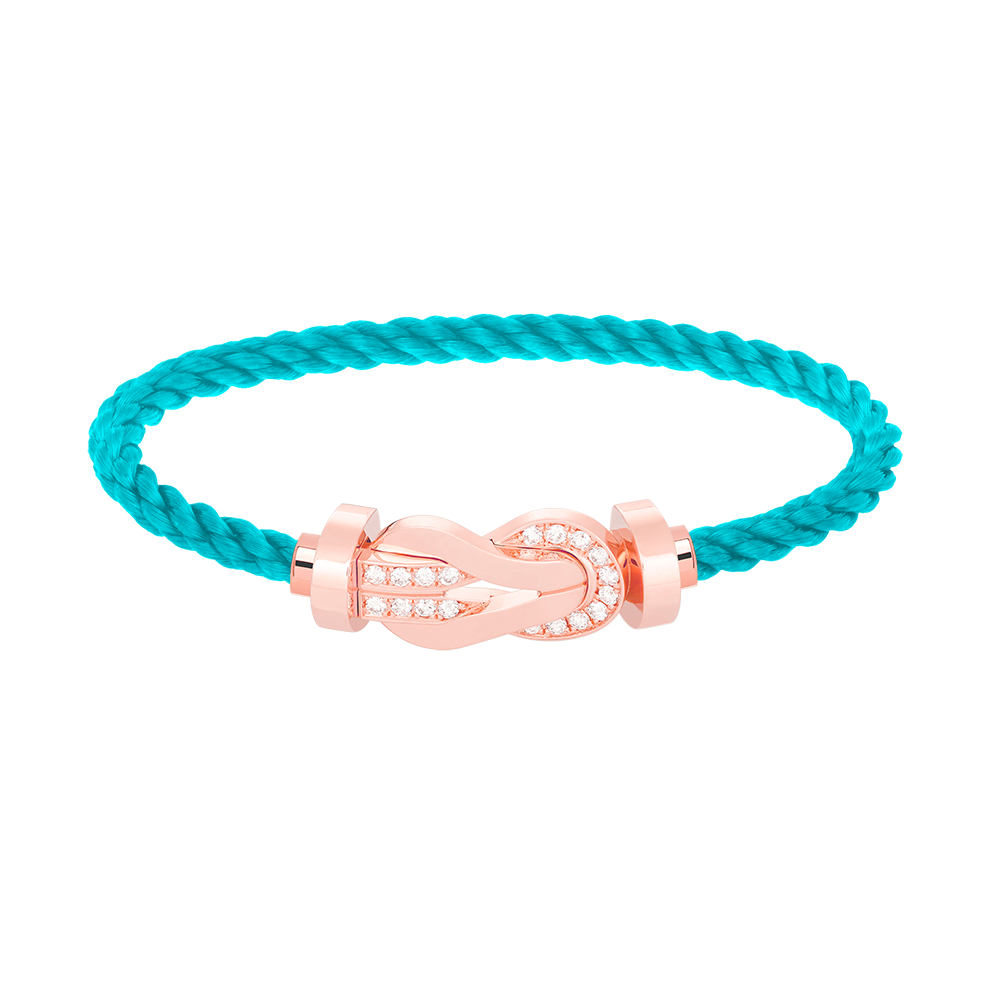 [Everoly JW]CHANCE LARGE 8 FIGURE BUCKLE HALF DIAMOND BRACELET ROSE GOLD