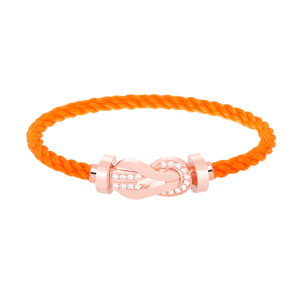 [Everoly JW]CHANCE LARGE 8 FIGURE BUCKLE HALF DIAMOND BRACELET ROSE GOLD