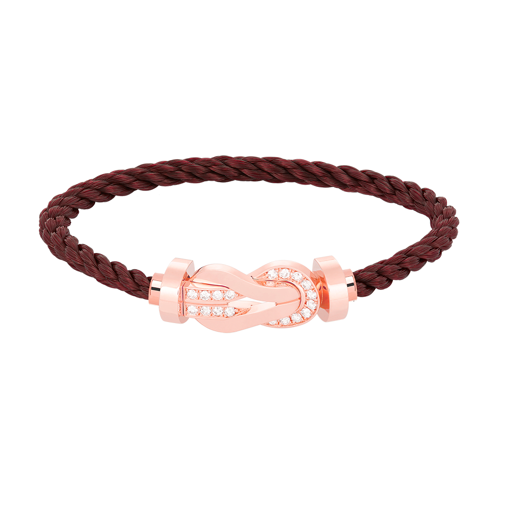 [Everoly JW]CHANCE LARGE 8 FIGURE BUCKLE HALF DIAMOND BRACELET ROSE GOLD