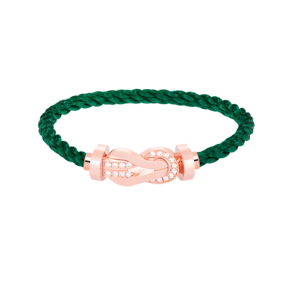 [Everoly JW]CHANCE LARGE 8 FIGURE BUCKLE HALF DIAMOND BRACELET ROSE GOLD
