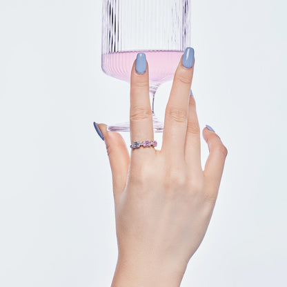 [Everoly JW]Unique Colorful Emerald Cut Party Ring