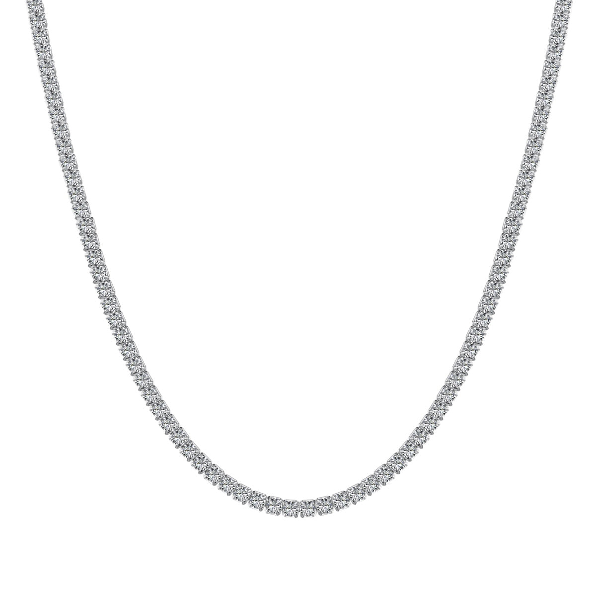 [Everoly JW]Delicate Round Shape Tennis Necklace