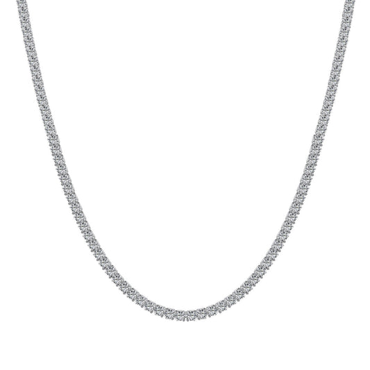 [Everoly JW]Delicate Round Shape Tennis Necklace