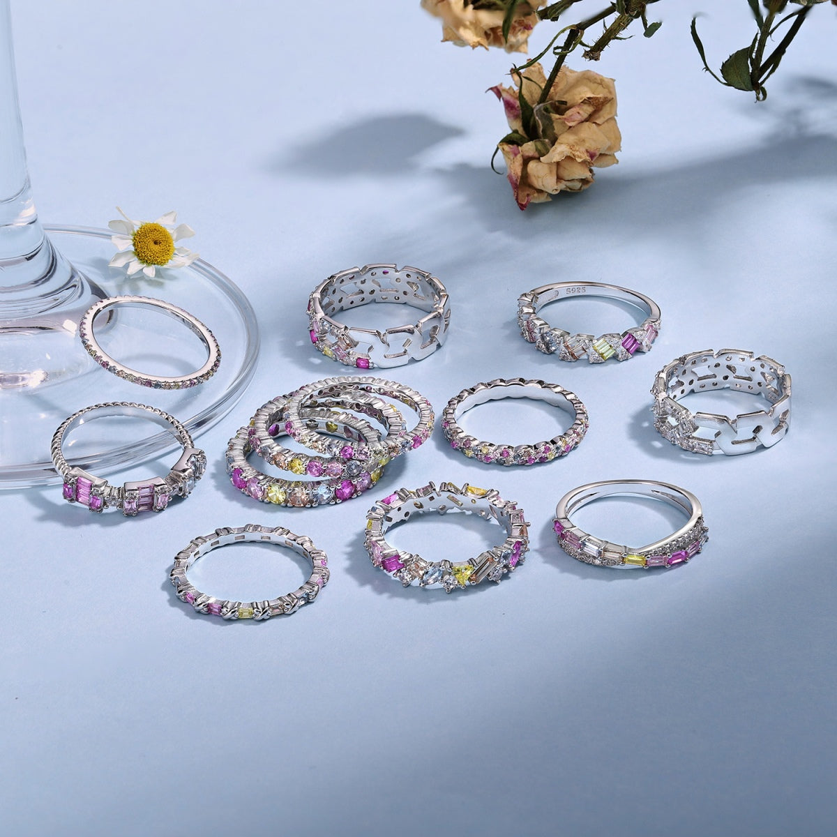 [Everoly JW]Dazzling Resplendent Round Cut Party Ring