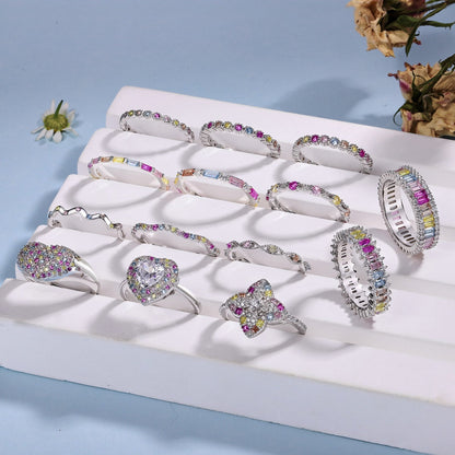 [Everoly JW]Dazzling Resplendent Round Cut Party Ring