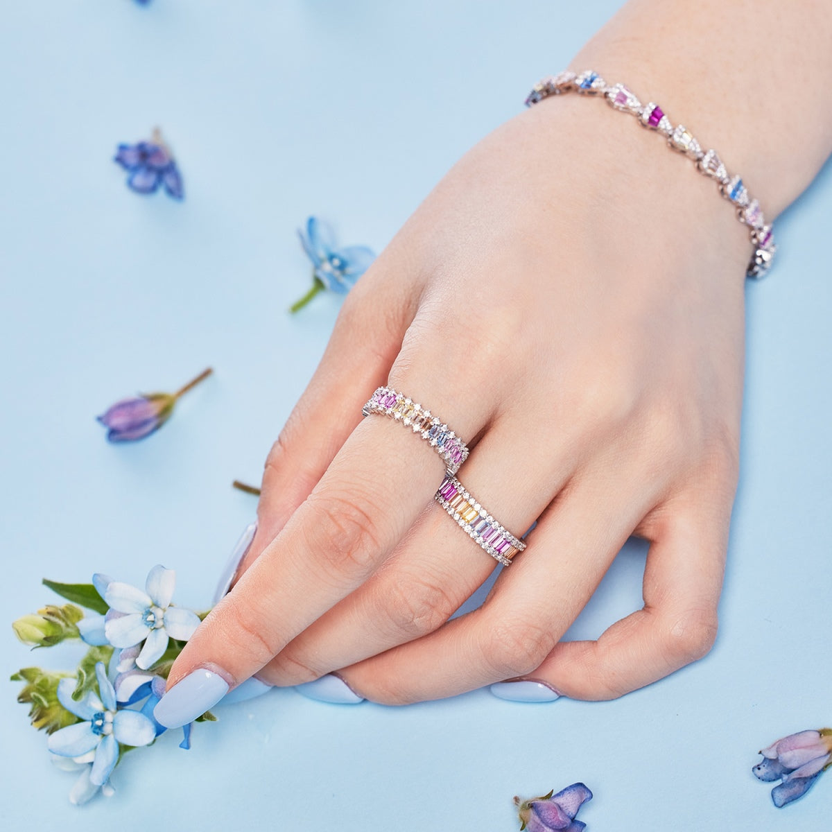 [Everoly JW]Radiant Water Drop Shape Daily Bracelet