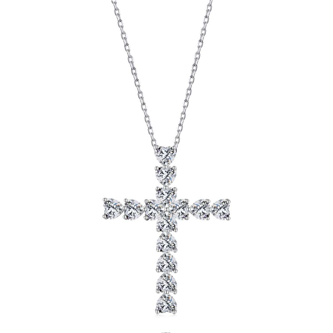 [Everoly JW]Radiant Cross Shape Necklace