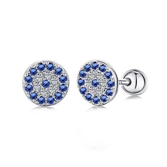 [Everoly JW]Devil's Eye Ear Bone Nail Earrings