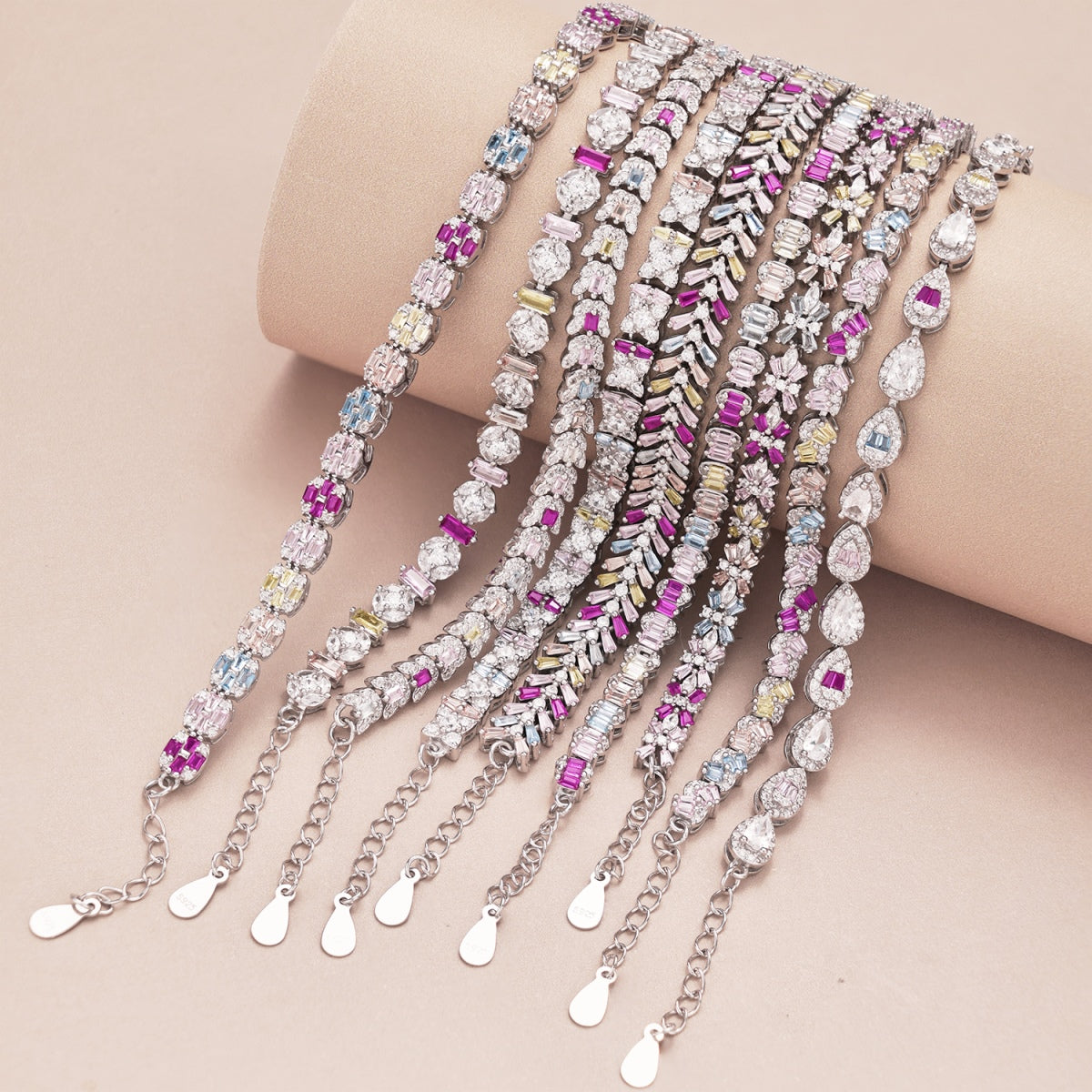 [Everoly JW]Unique Colorful Flower Shape Daily Bracelet