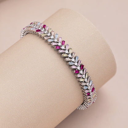 [Everoly JW]Dainty Radiant Emerald Cut Daily Bracelet