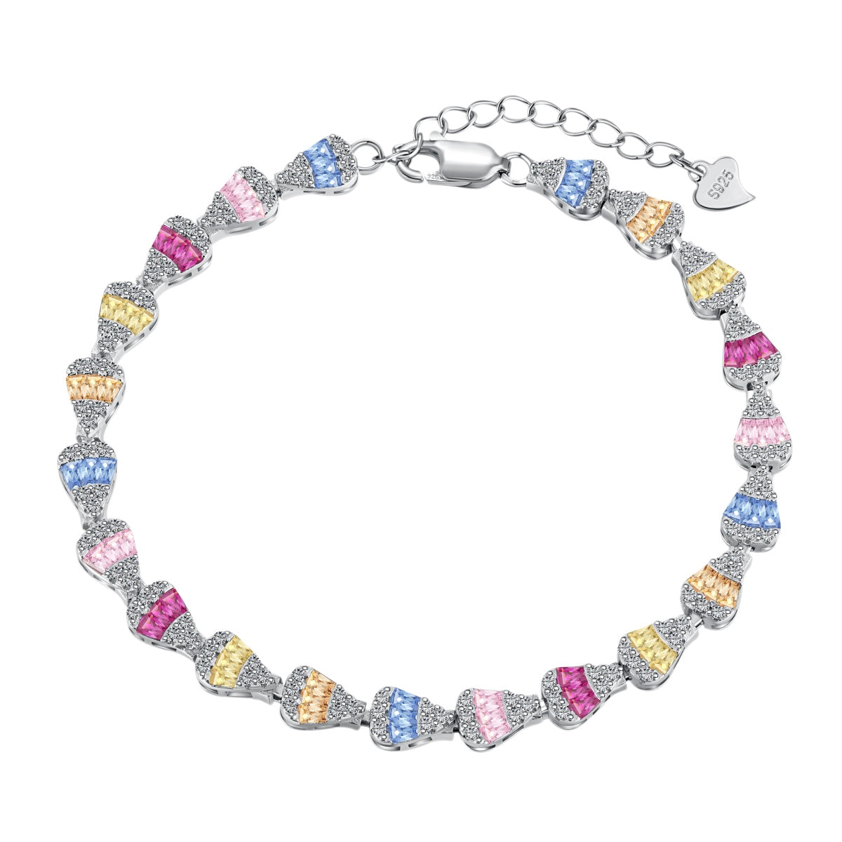 [Everoly JW]Radiant Water Drop Shape Daily Bracelet