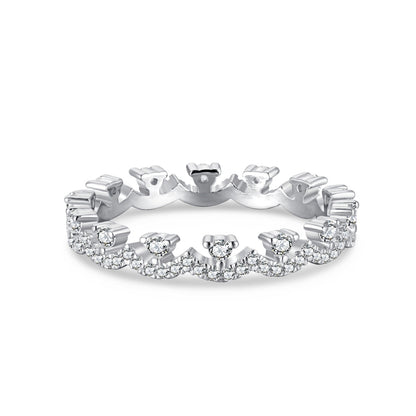 [Everoly JW]Elegant Resplendent Round Shape Party Ring