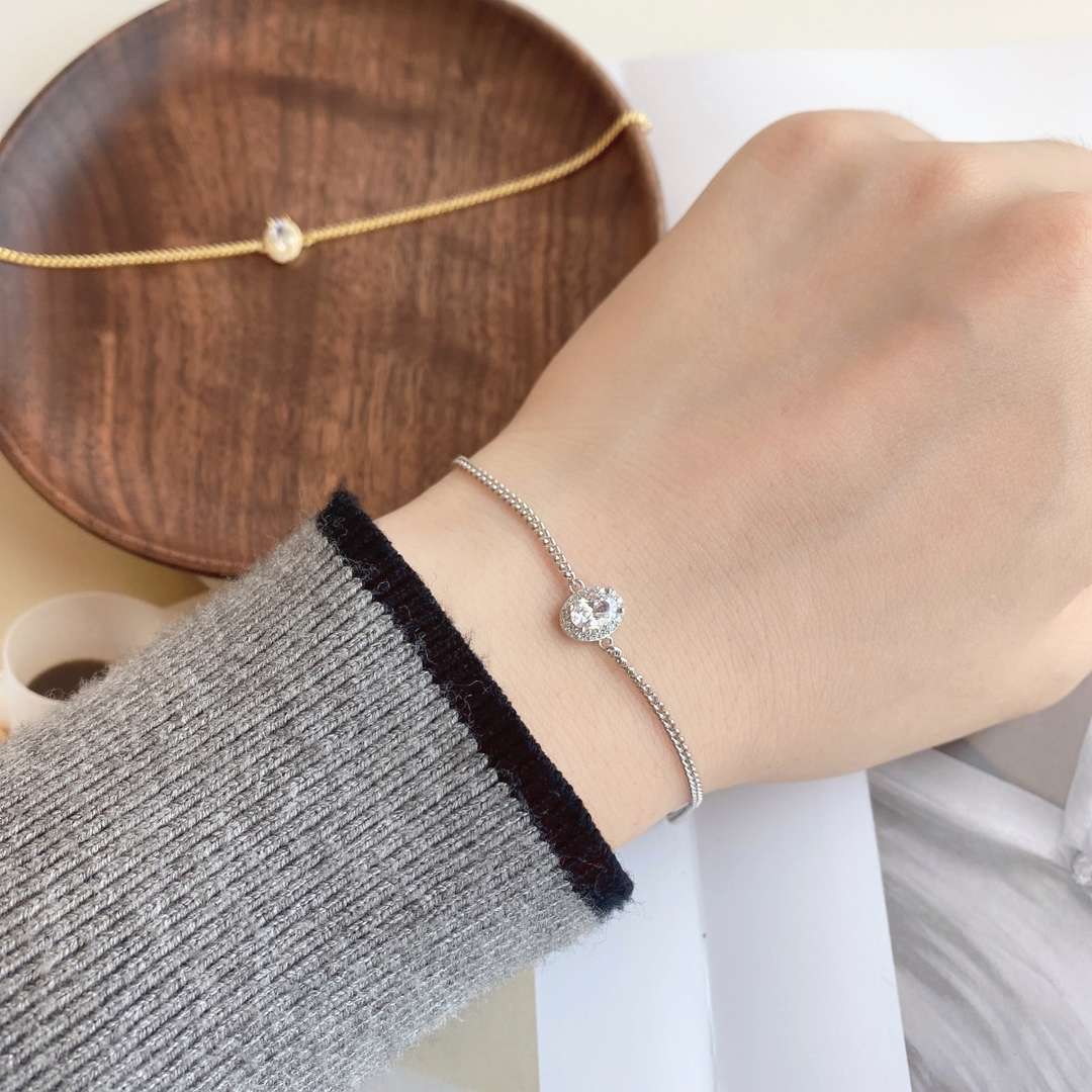 [Everoly JW]Exquisite Oval Shape Bracelet
