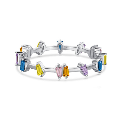 [Everoly JW]Unique Trapezoid Cut Daily Ring