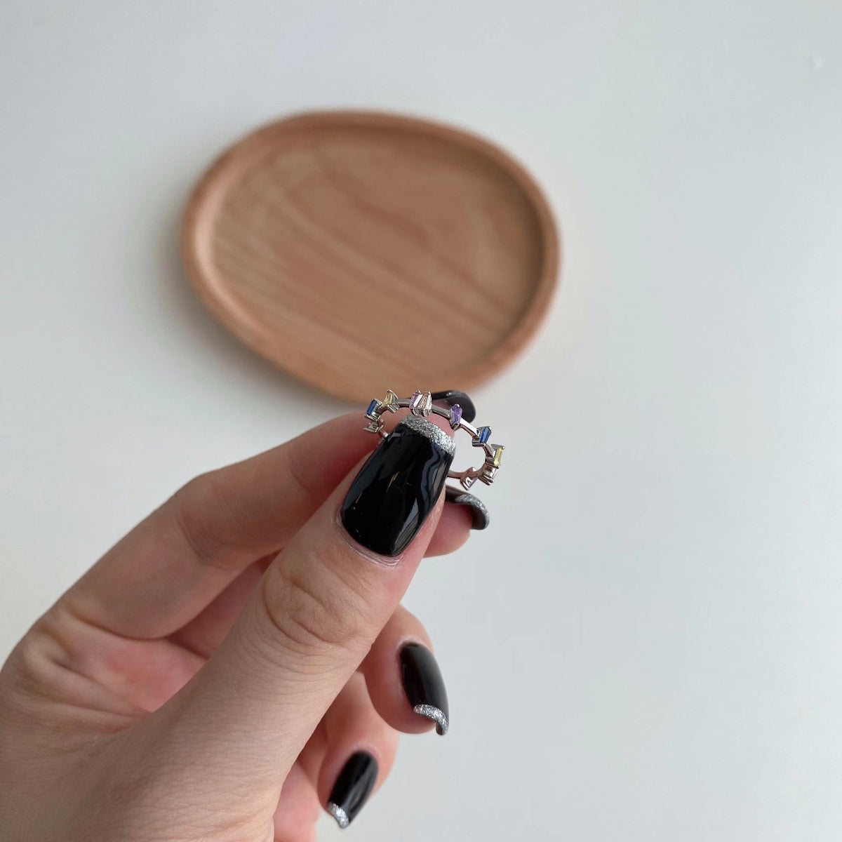 [Everoly JW]Unique Trapezoid Cut Daily Ring