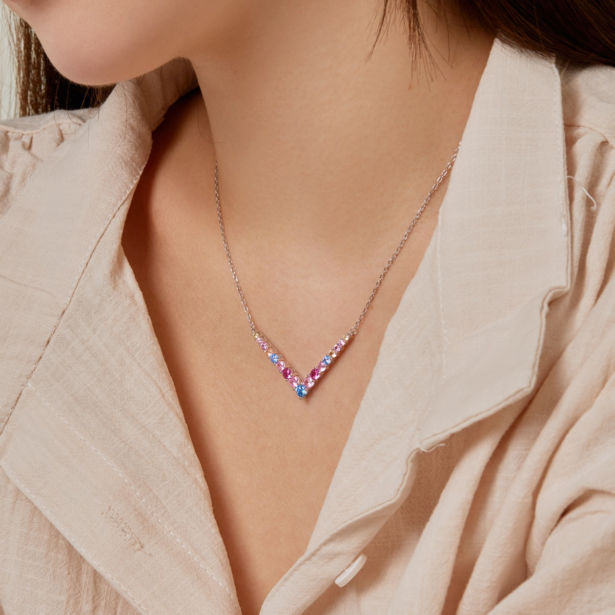 [Everoly JW]Ornate Round Cut Necklace