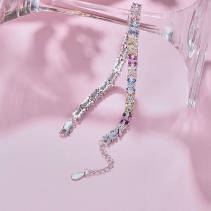 [Everoly JW]Radiant Colorful Emerald Cut Party Bracelet