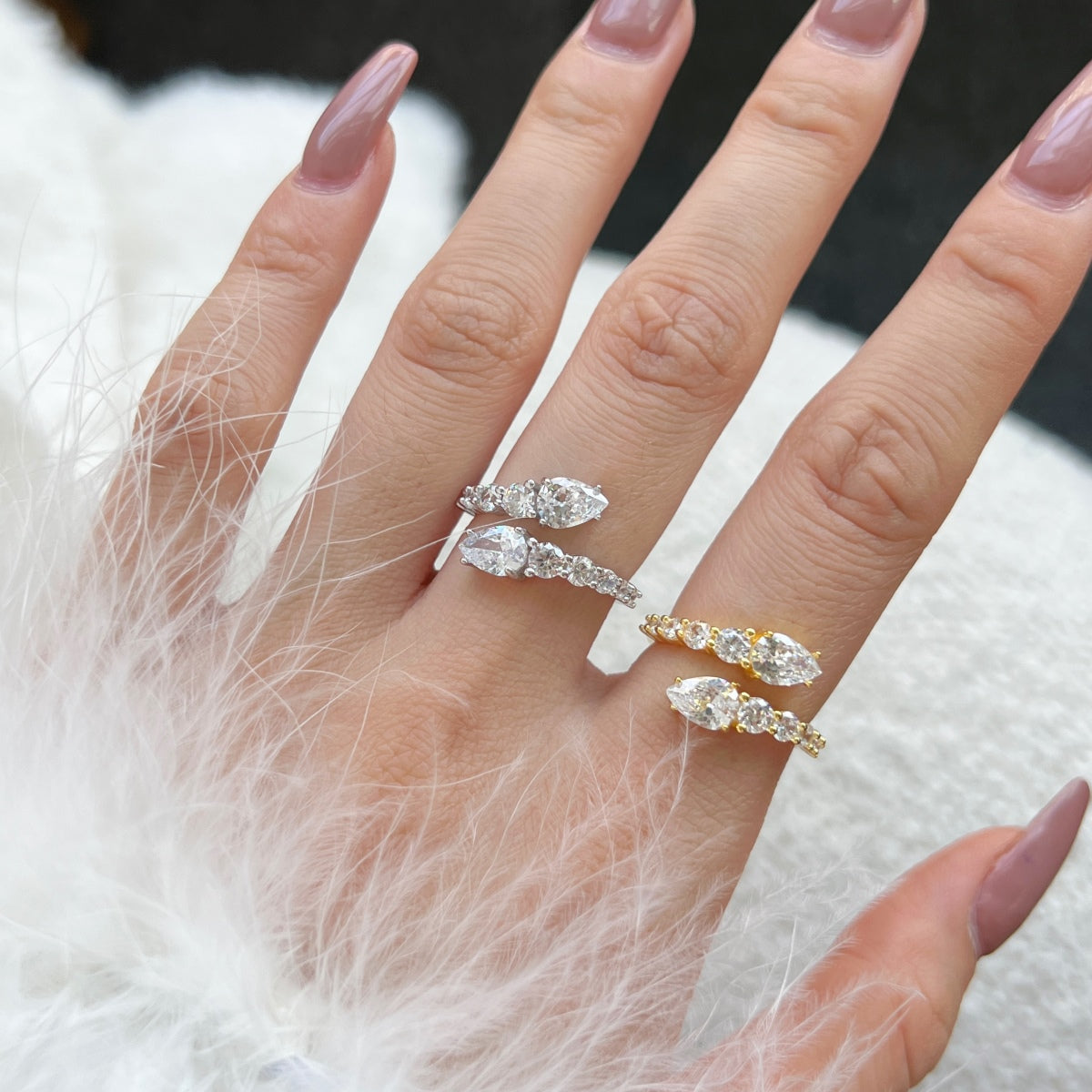 [Everoly JW]Delicate Lively Snake Shape Daily Ring
