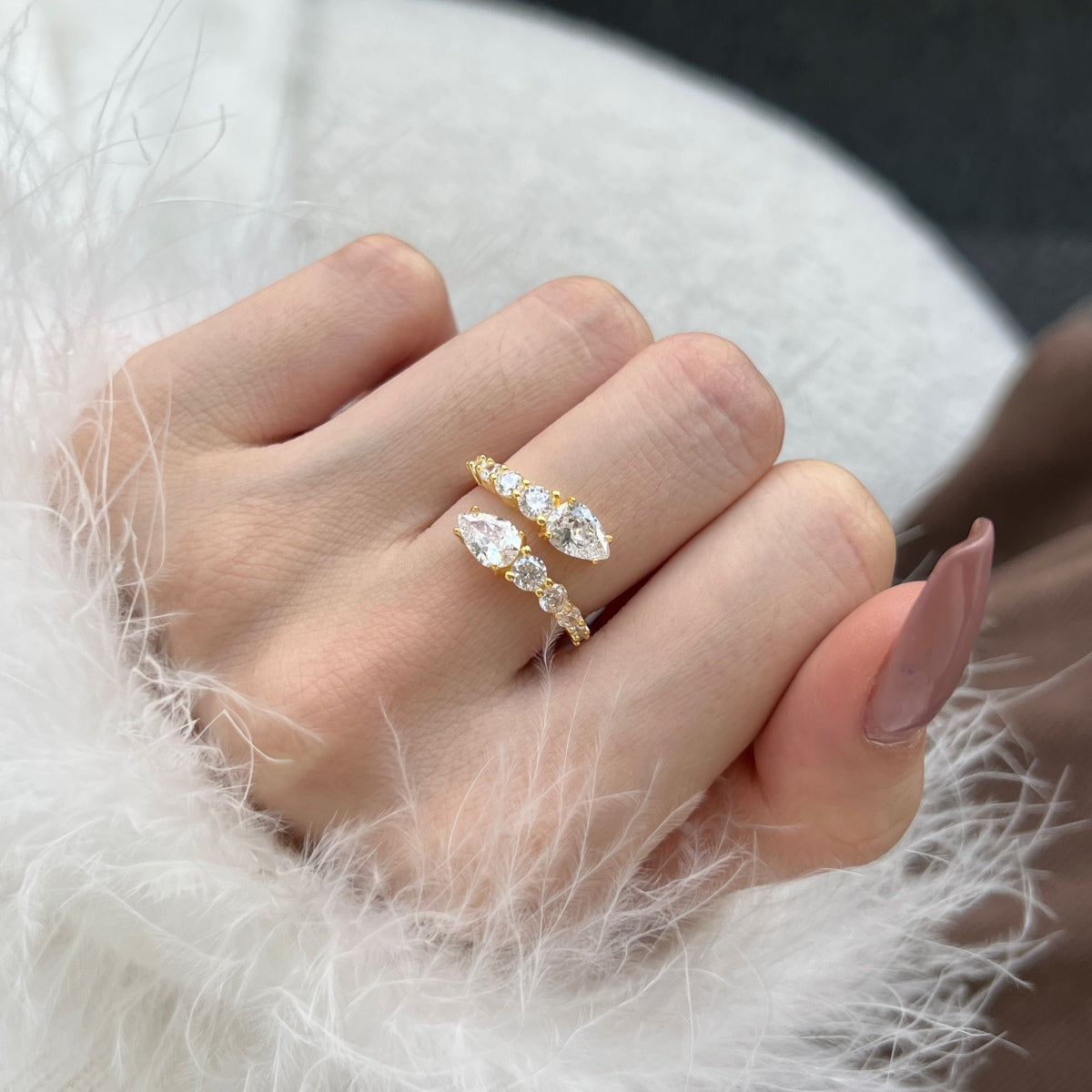 [Everoly JW]Delicate Lively Snake Shape Daily Ring