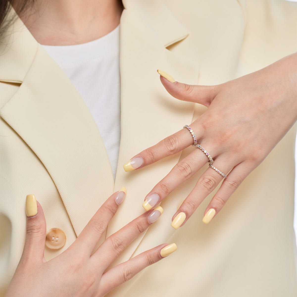 [Everoly JW]Radiant Sparkling Round Cut Daily Ring