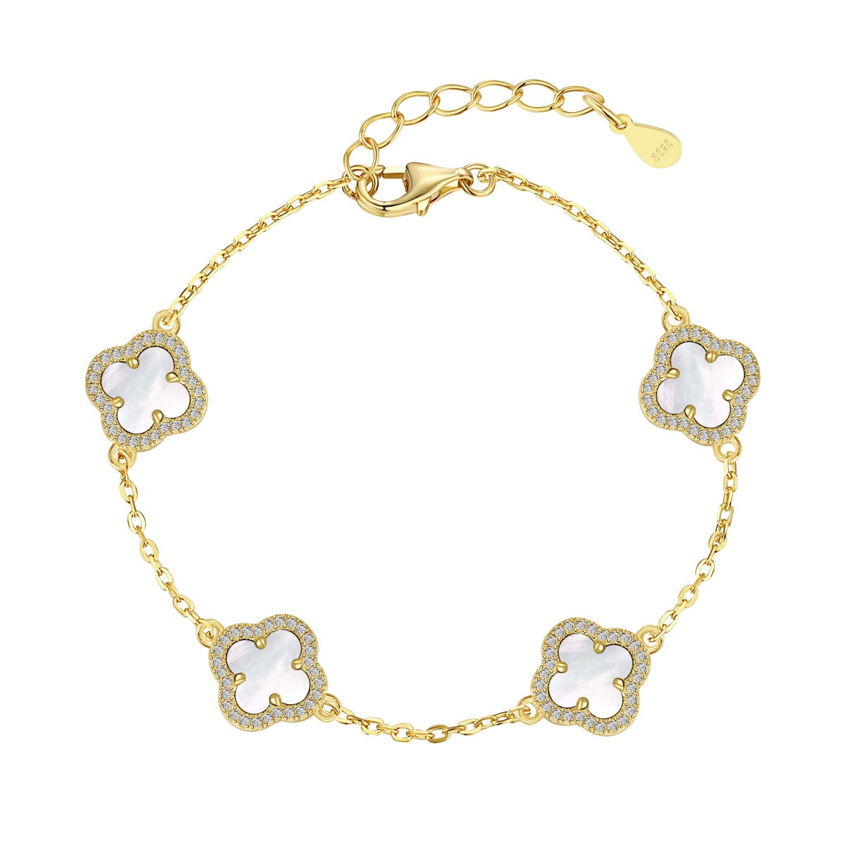 [Everoly JW]Four-Leaf Clover Exquisite Bracelet