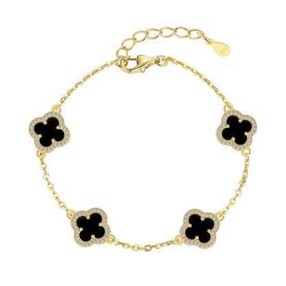 [Everoly JW]Four-Leaf Clover Exquisite Bracelet