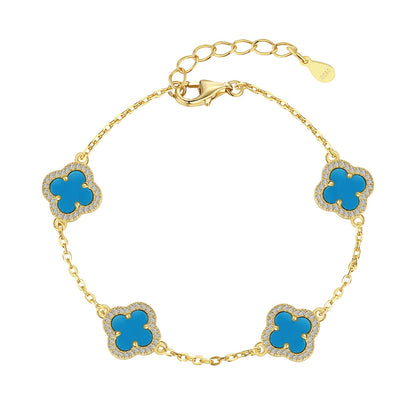 [Everoly JW]Four-Leaf Clover Exquisite Bracelet