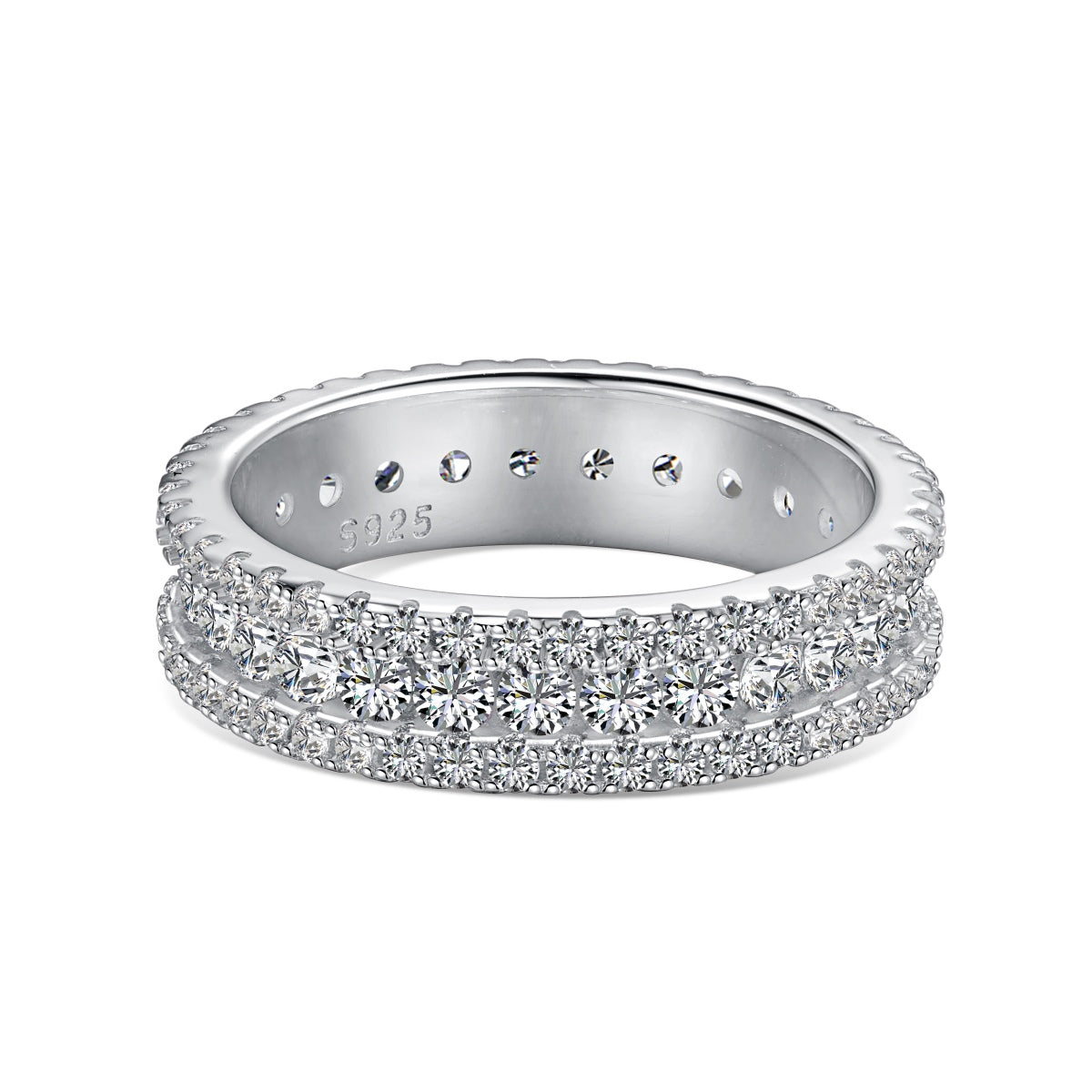 [Everoly JW]Delicate Colorful Round Cut Daily Ring