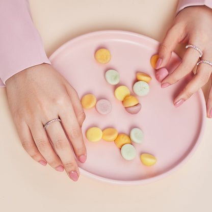 [Everoly JW]Exquisite Colorful Round Cut Party Ring