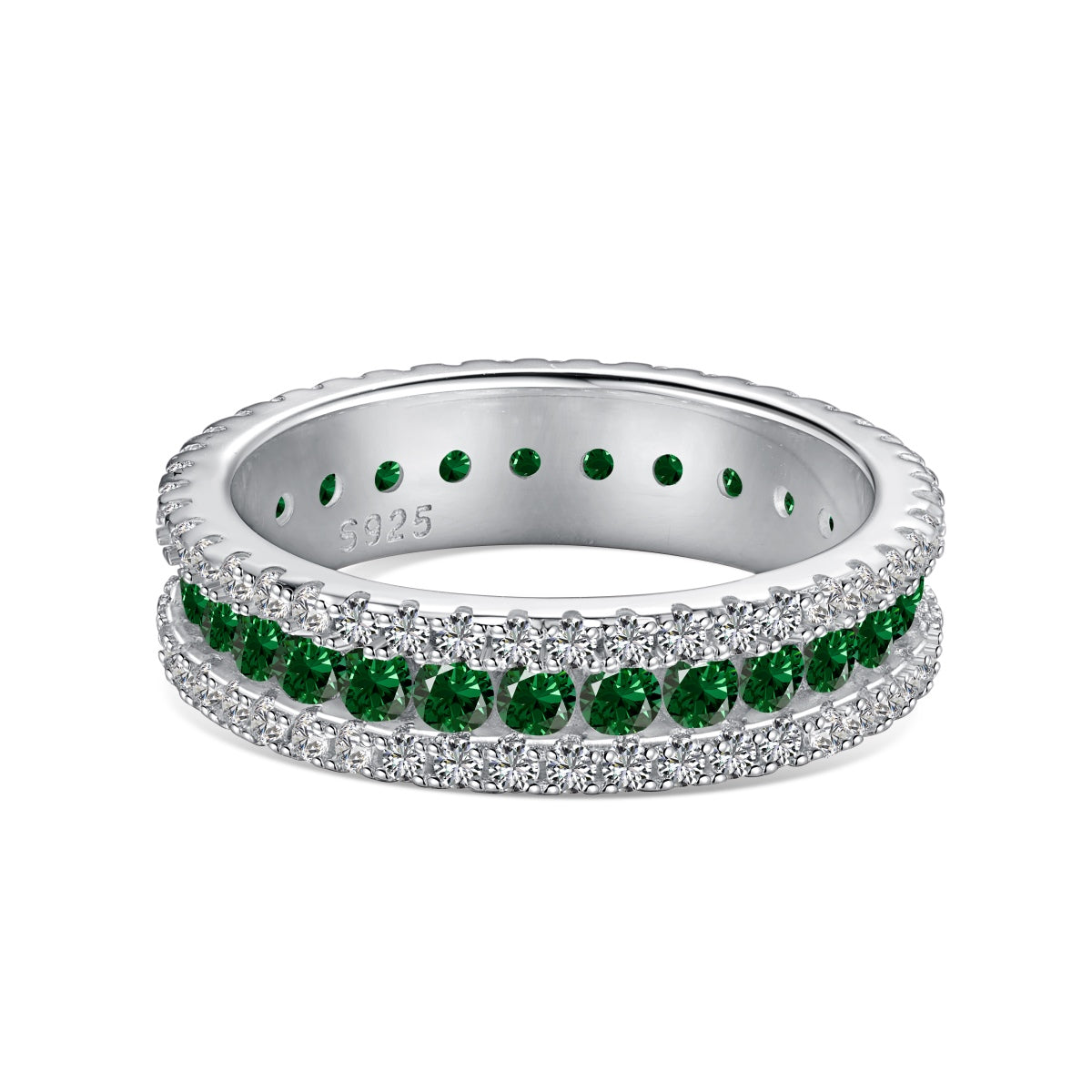 [Everoly JW]Delicate Colorful Round Cut Daily Ring