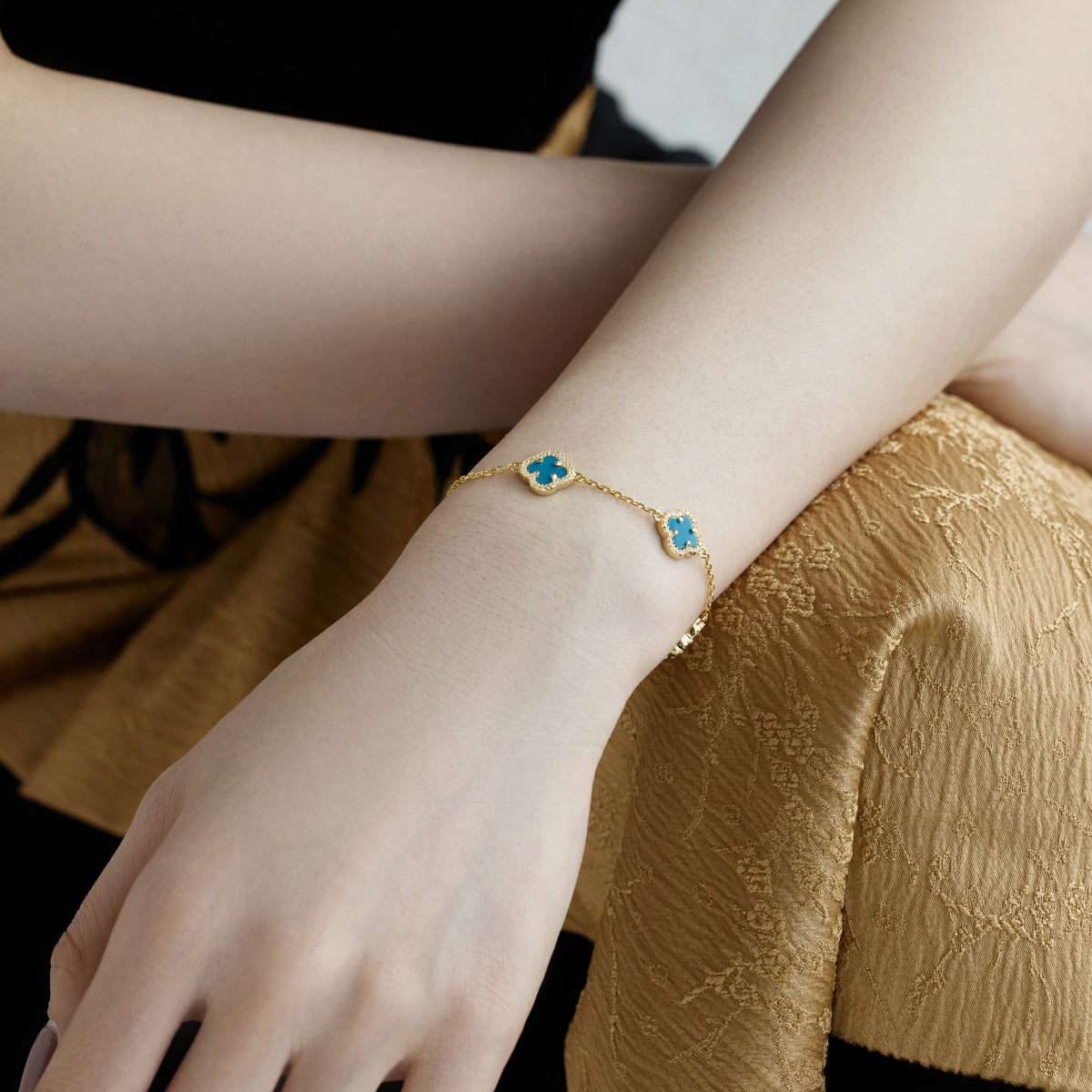 [Everoly JW]Four-Leaf Clover Exquisite Bracelet