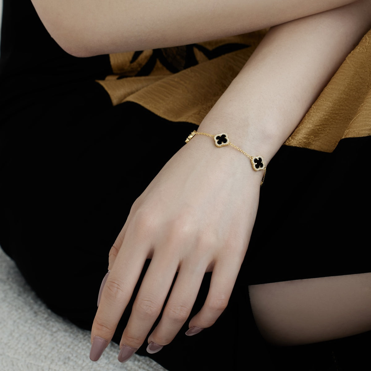 [Everoly JW]Four-Leaf Clover Exquisite Bracelet