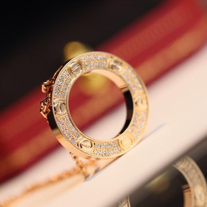 [Everoly JW]LOVE NECKLACE ADJUSTABLE ROSE GOLD