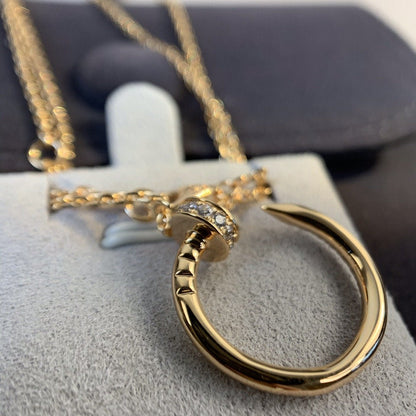 [Everoly JW]JUSTE NECKLACE PINK GOLD DIAMONDS