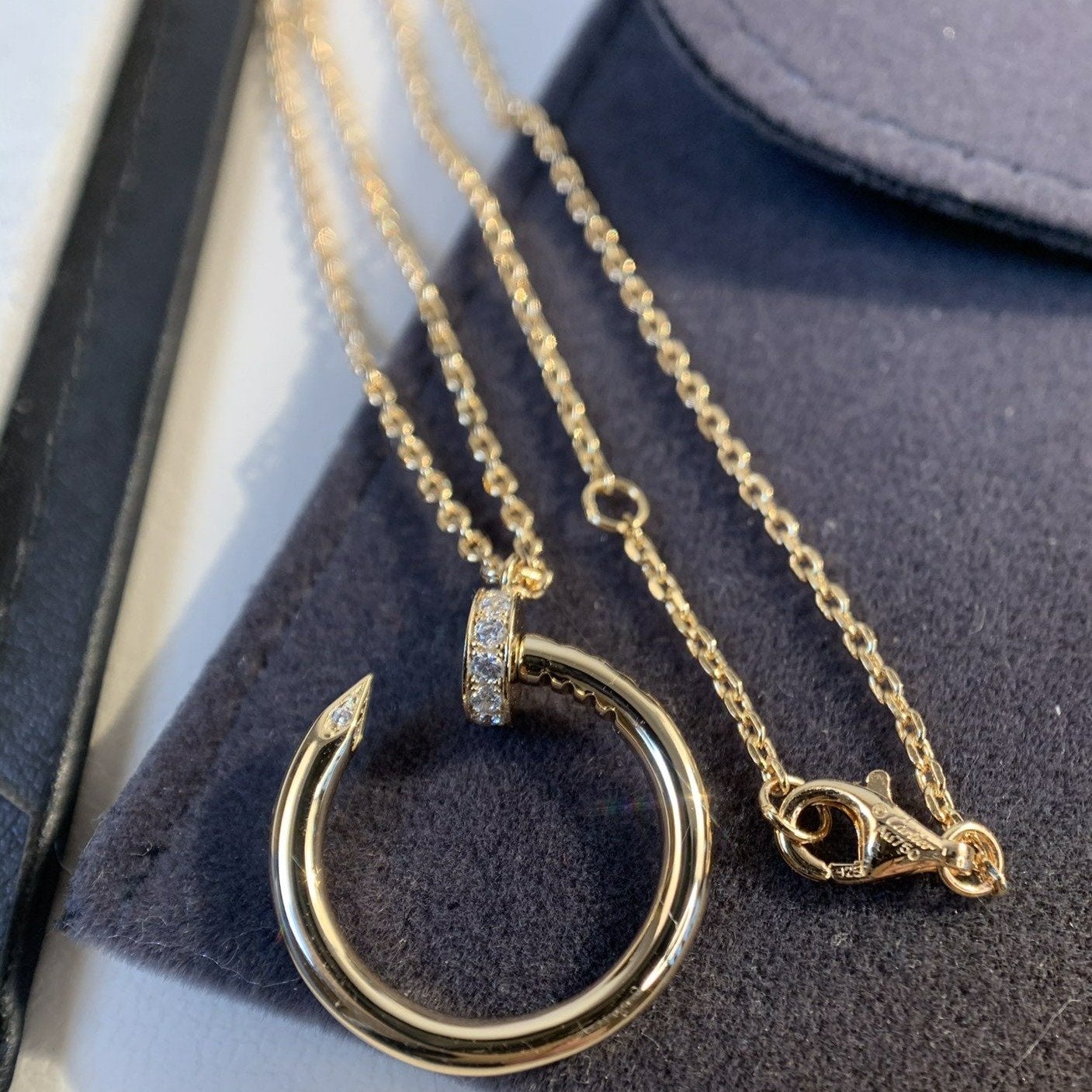 [Everoly JW]JUSTE NECKLACE PINK GOLD