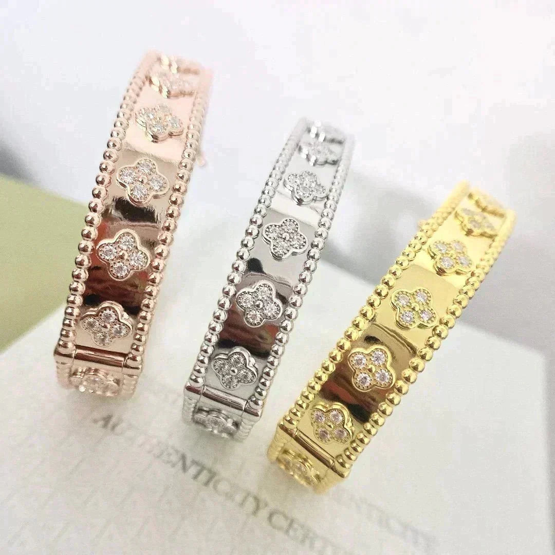 [Everoly JW]CLOVER BRACELET 8MM DIAMONDS