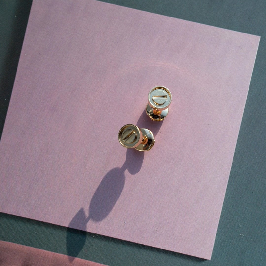 [Everoly JW] LIEBE OHRRINGE ROSA GOLD 10MM