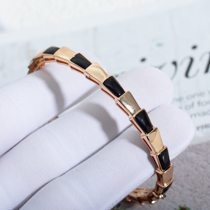 [Everoly JW]SERPENTI BRACELET PINK GOLD ONYX