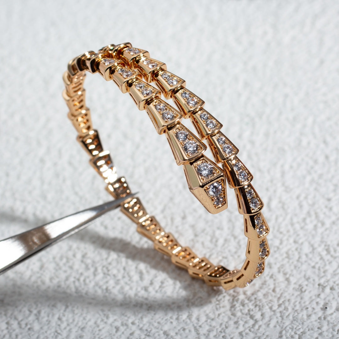 [Everoly JW]SERPENTI BRACELET 6.8MM PINK GOLD DIAMOND