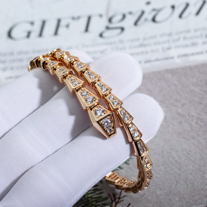[Everoly JW]SERPENTI BRACELET 6.8MM PINK GOLD DIAMOND