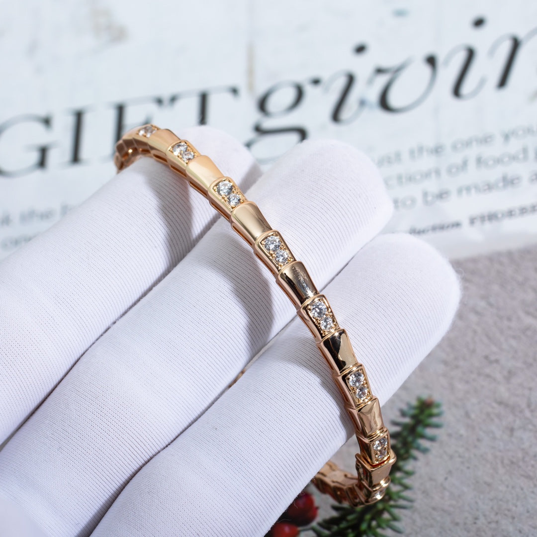 [Everoly JW]SERPENTI BRACELET PINK GOLD DIAMOND