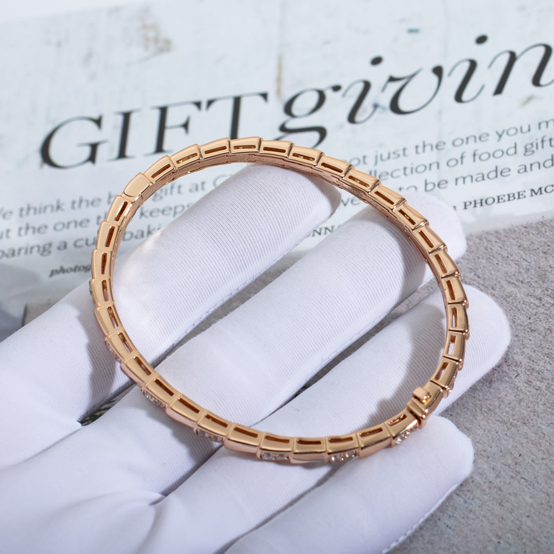 [Everoly JW]SERPENTI BRACELET PINK GOLD DIAMOND