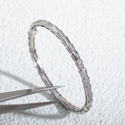 [Everoly JW]SERPENTI BRACELET SILVER DIAMOND