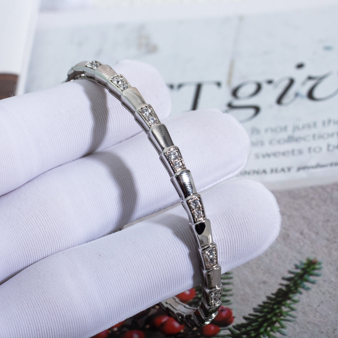 [Everoly JW]SERPENTI BRACELET SILVER DIAMOND