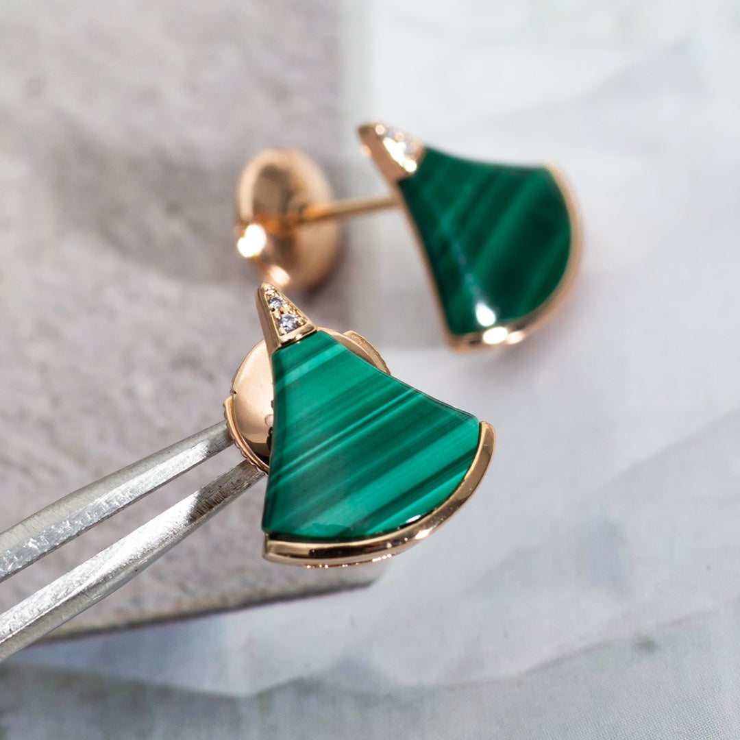 [Everoly JW]DIVAS DREAM EARRINGS PINK GOLD