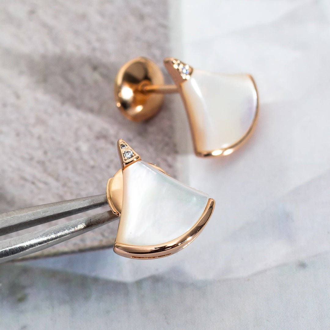 [Everoly JW]DIVAS DREAM EARRINGS PINK GOLD