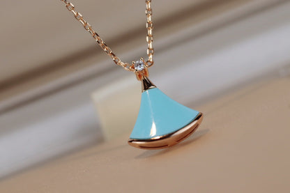 [Everoly JW]DREAM NECKLACE TURQUOISE PINK GOLD