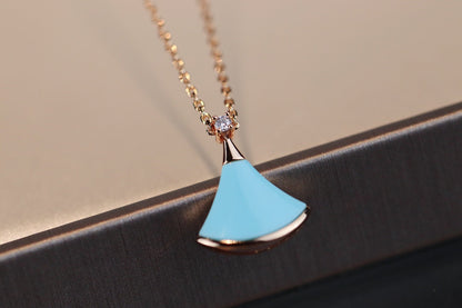 [Everoly JW]DREAM NECKLACE TURQUOISE PINK GOLD