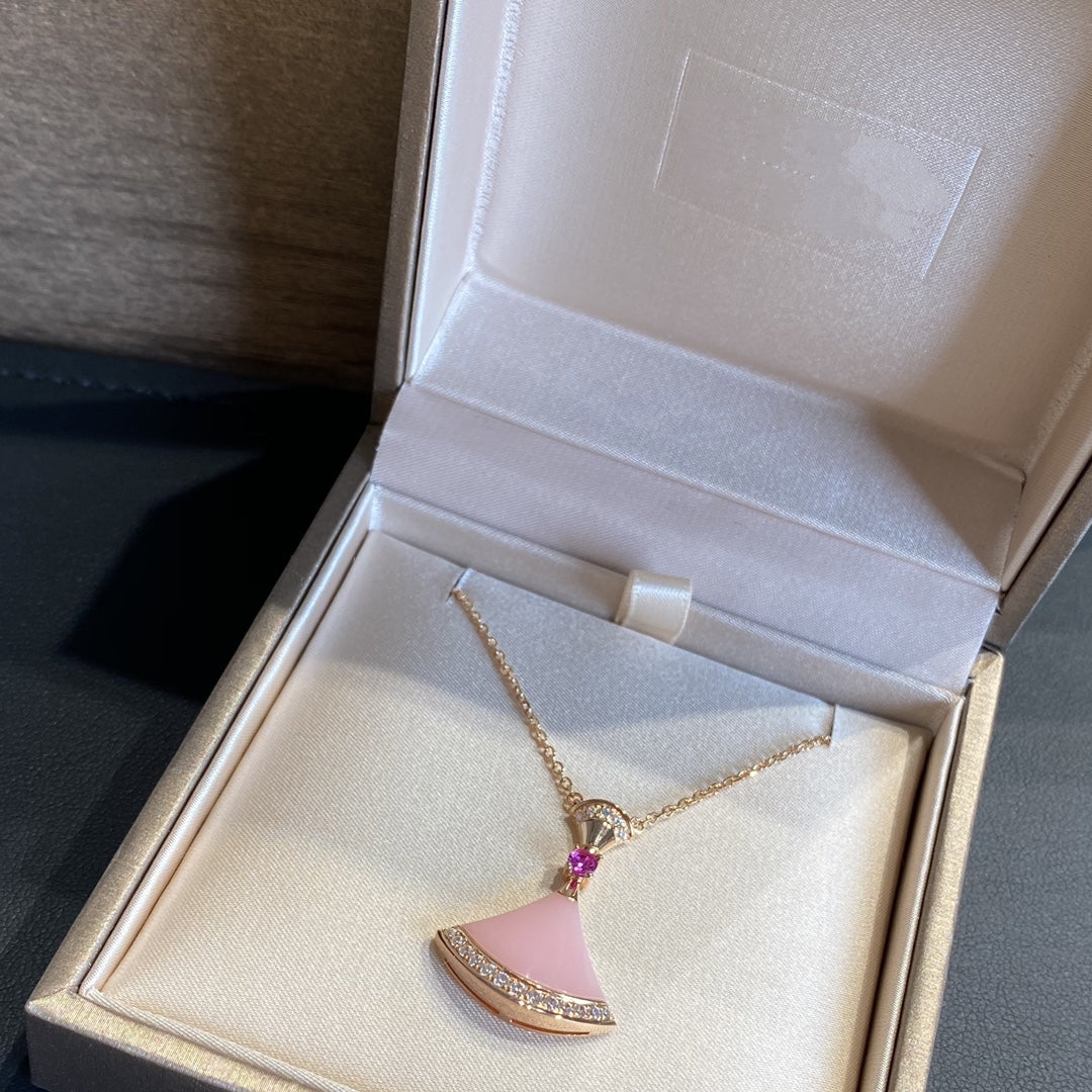 [Everoly JW]DREAM NECKLACE PINK OPAL