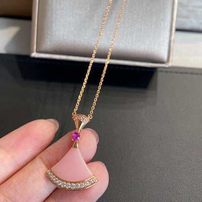 [Everoly JW]DREAM NECKLACE PINK OPAL